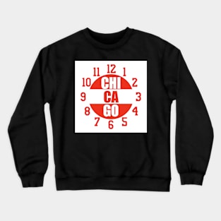 CHICAGO WALL CLOCK Crewneck Sweatshirt